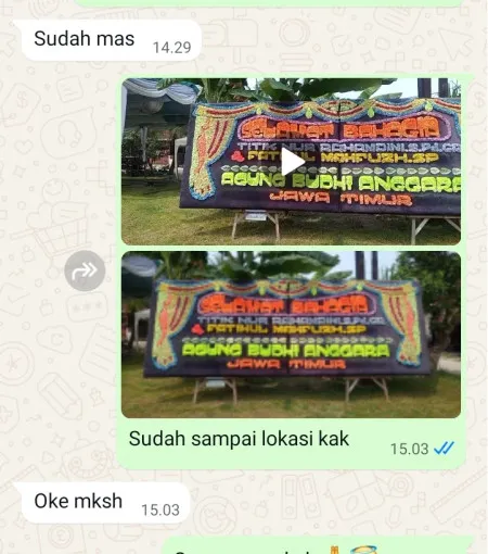 Pengiriman Papan Bunga Paket Wedding Jakarta