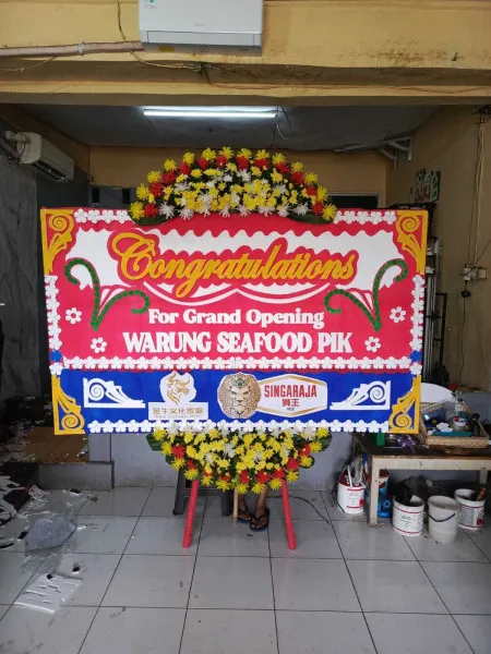 Papan Bunga Ucapan Selamat Paket Wedding Jakarta